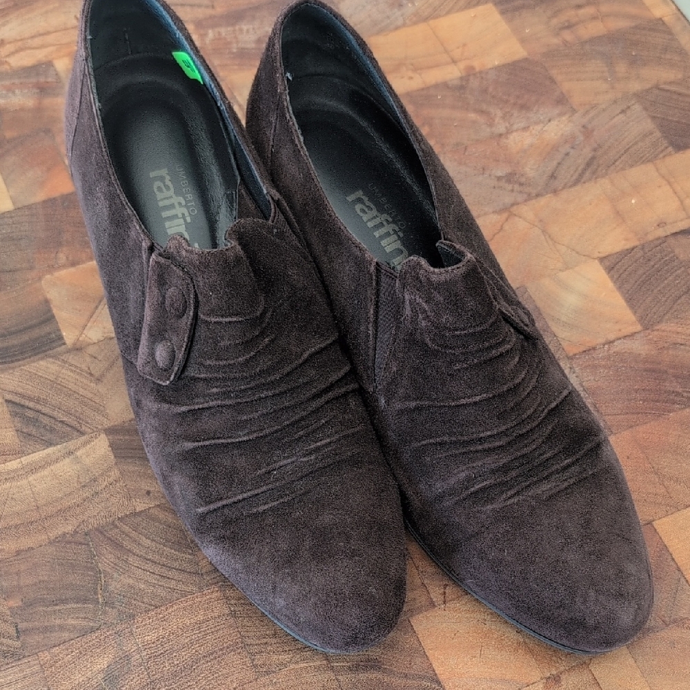 Raffi Men's Dark Brown Suede Loafers